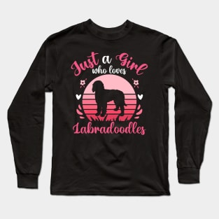 Just a girl who loves Labradoodles Long Sleeve T-Shirt